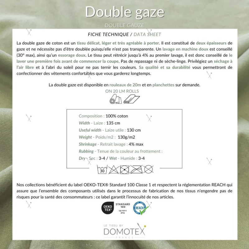 Doble gasa Castaño